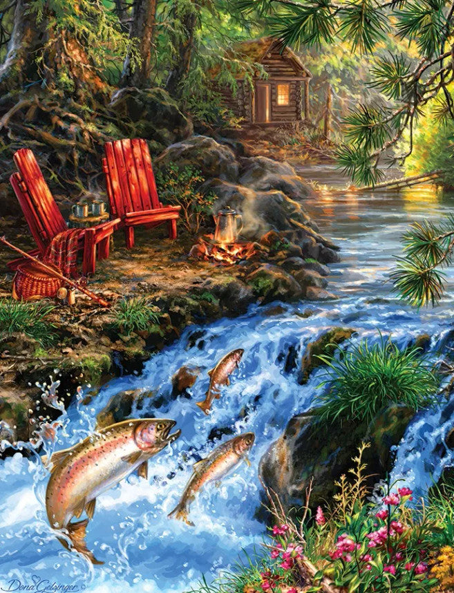 The Fishing Hole 500 Piece Puzzle