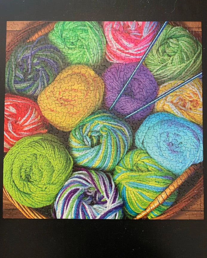 Colorful Yarn 500 Piece Puzzle