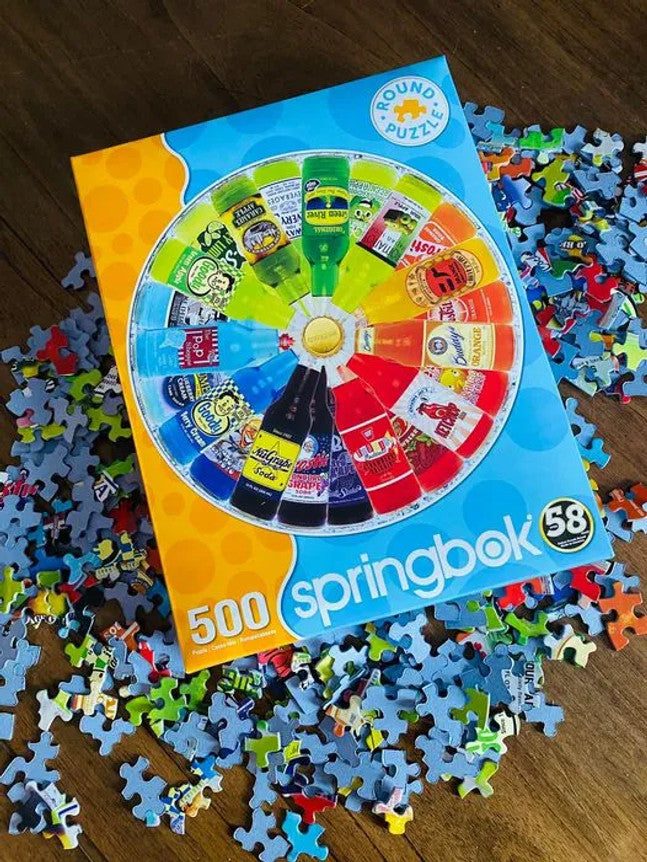 Carbonated Colors 500 Piece Round Puzzle