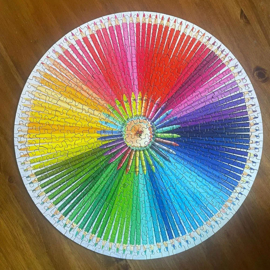 Crafty Colors 500 Piece Round Puzzle