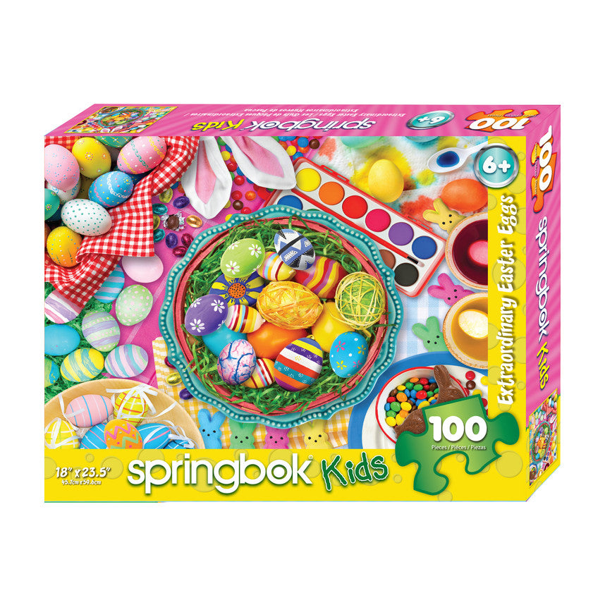 Extraordinary Easter Eggs 100 Piece Puzzle