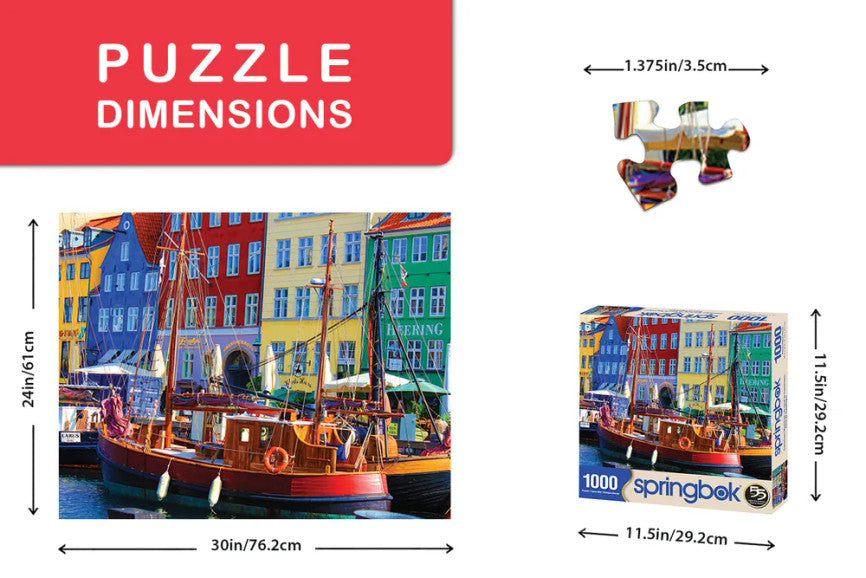 Copenhagen Waterfront 1000 Piece Puzzle