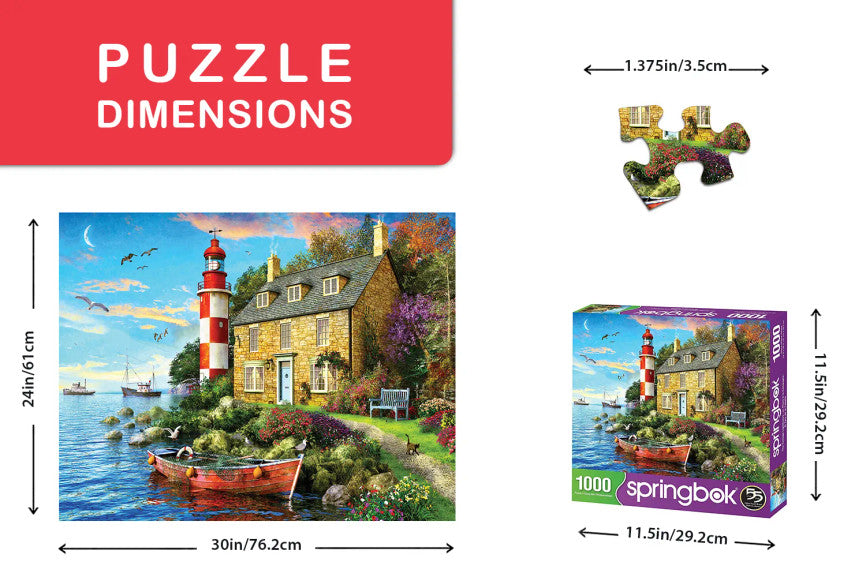 The Cottage Lighthouse 1000 Piece Puzzle