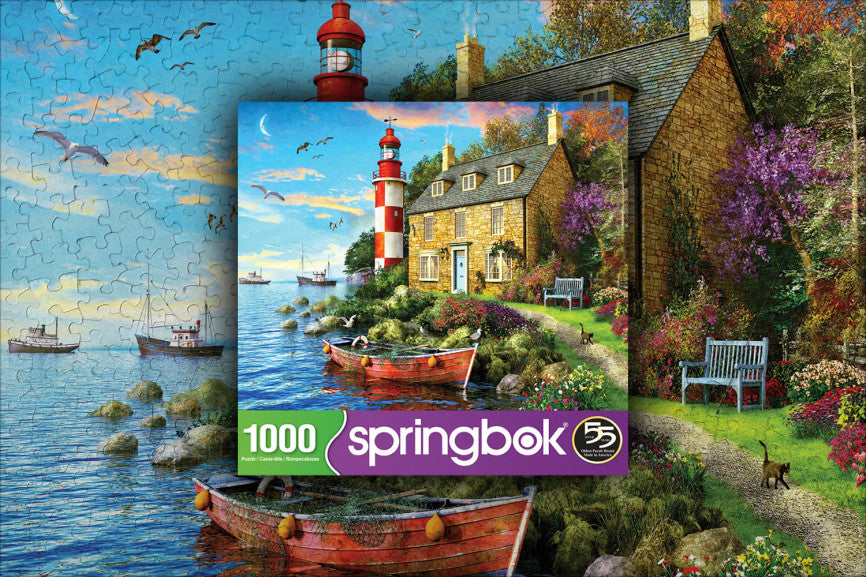 The Cottage Lighthouse 1000 Piece Puzzle