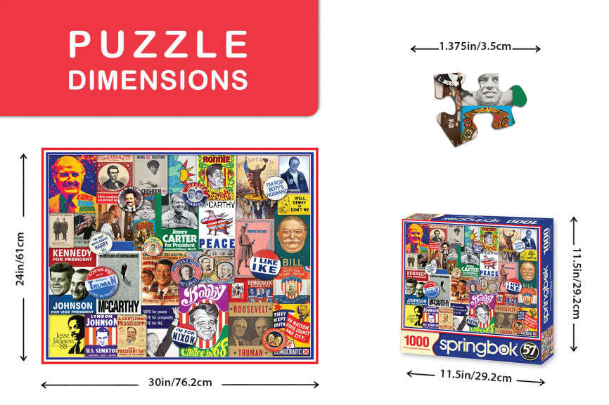 Poster Politics 1000 Piece Puzzle