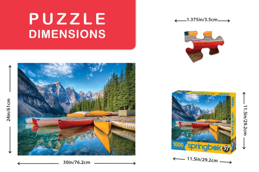 Calm Canoes 1000 Piece Puzzle