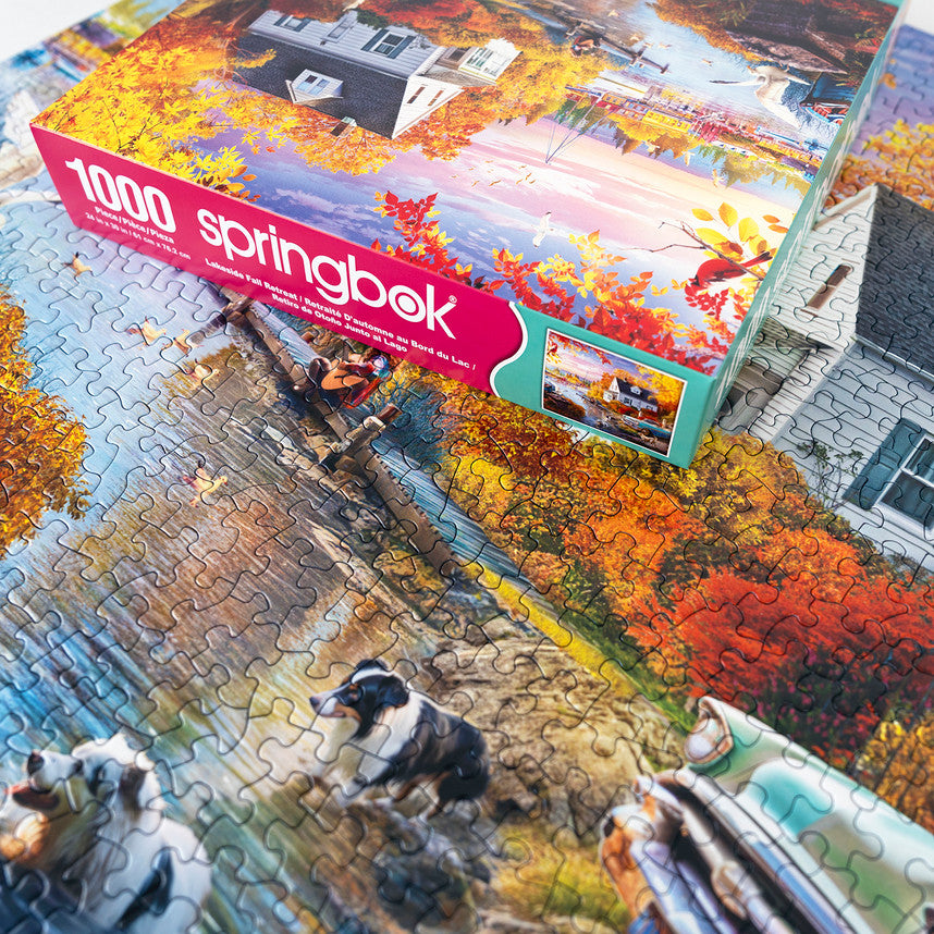 Lakeside Fall Retreat 1000 Piece Puzzle