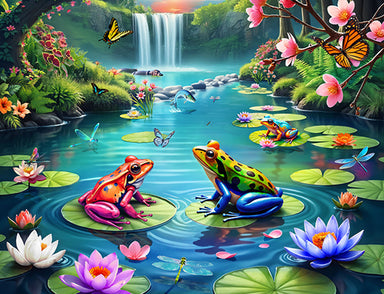 Lily Pond Paradise 1000 Piece Puzzle