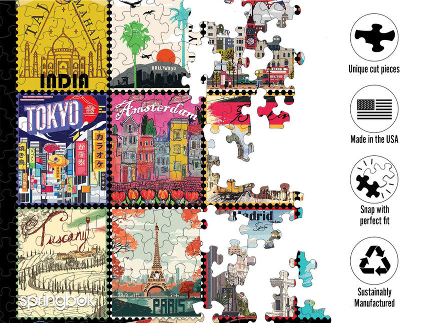 Stamps of the World 1000 Piece Puzzle