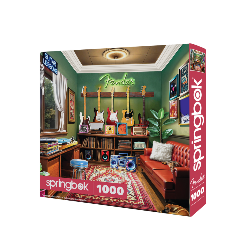 Fender Guitar Lessons 1000 Piece Puzzle