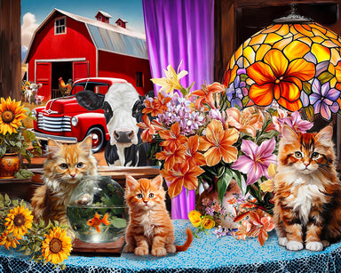 Farmhouse View 1500 Piece Puzzle