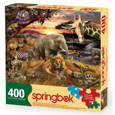 Wild Savanna 400 Piece Family Puzzle