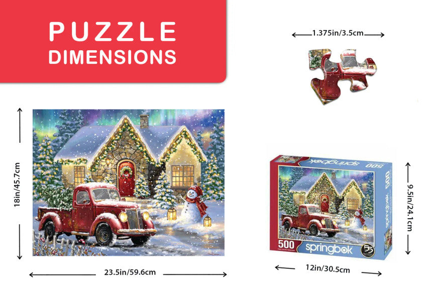 Christmas Night Lane 500 Piece Puzzle