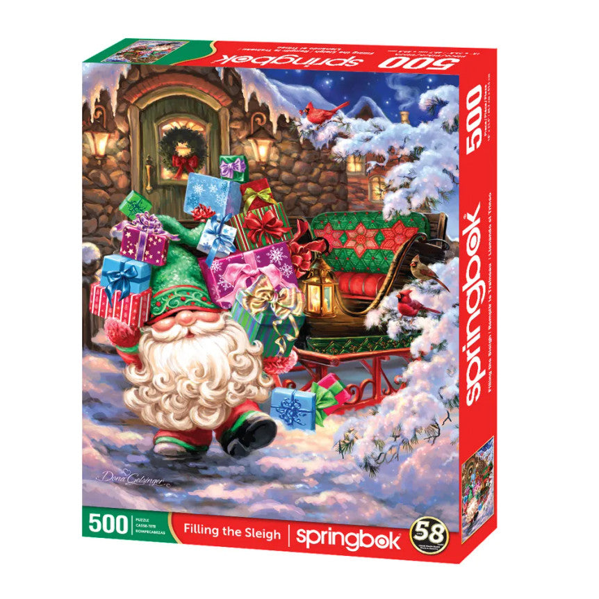 Filling The Sleigh 500 Piece Puzzle