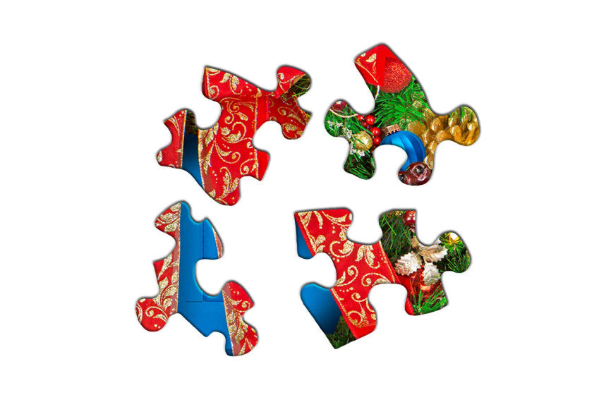 Holiday Wreath 500 Piece Round Puzzle