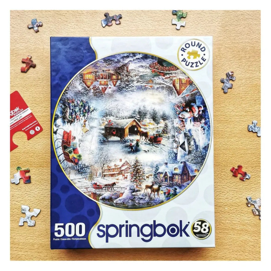 Winter Wonderland 500 Piece Round Puzzle