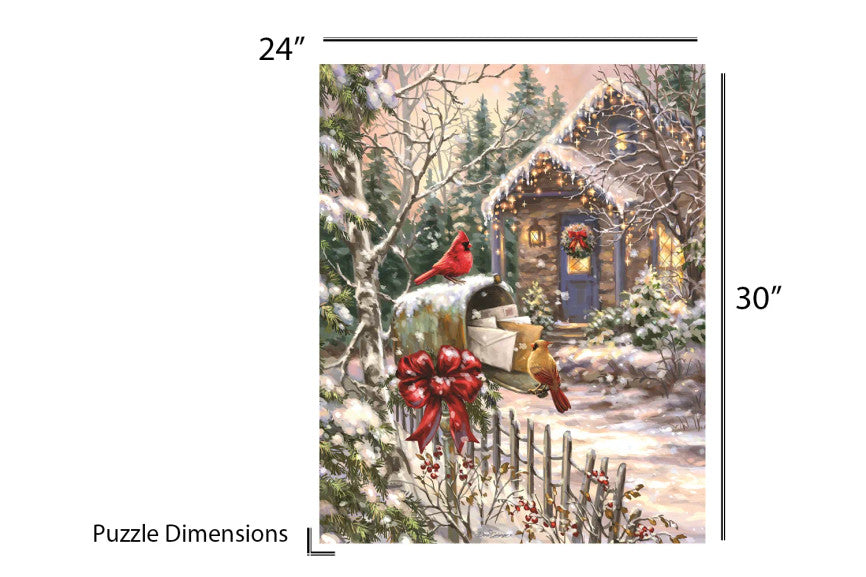 Cardinal Cottage 1000 Piece Puzzle