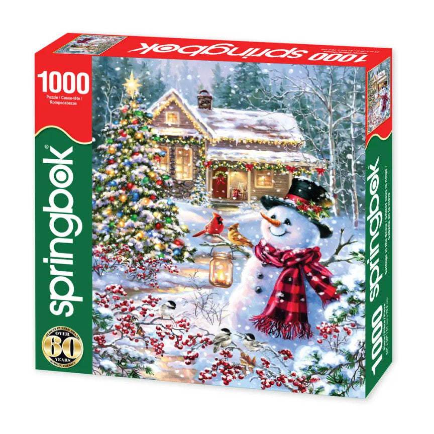 Cottage In The Snow 1000 Piece Puzzle