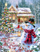 Cottage In The Snow 1000 Piece Puzzle