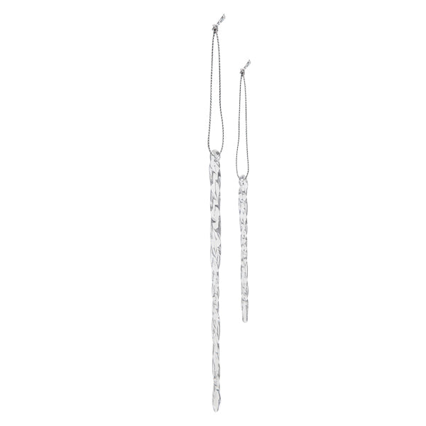 Old World Christmas Clear Glass Icicles Set of 24    