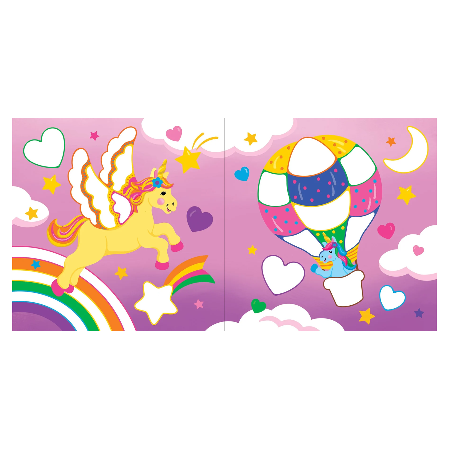PTR Color-By-Dots Sticker Book - Unicorns