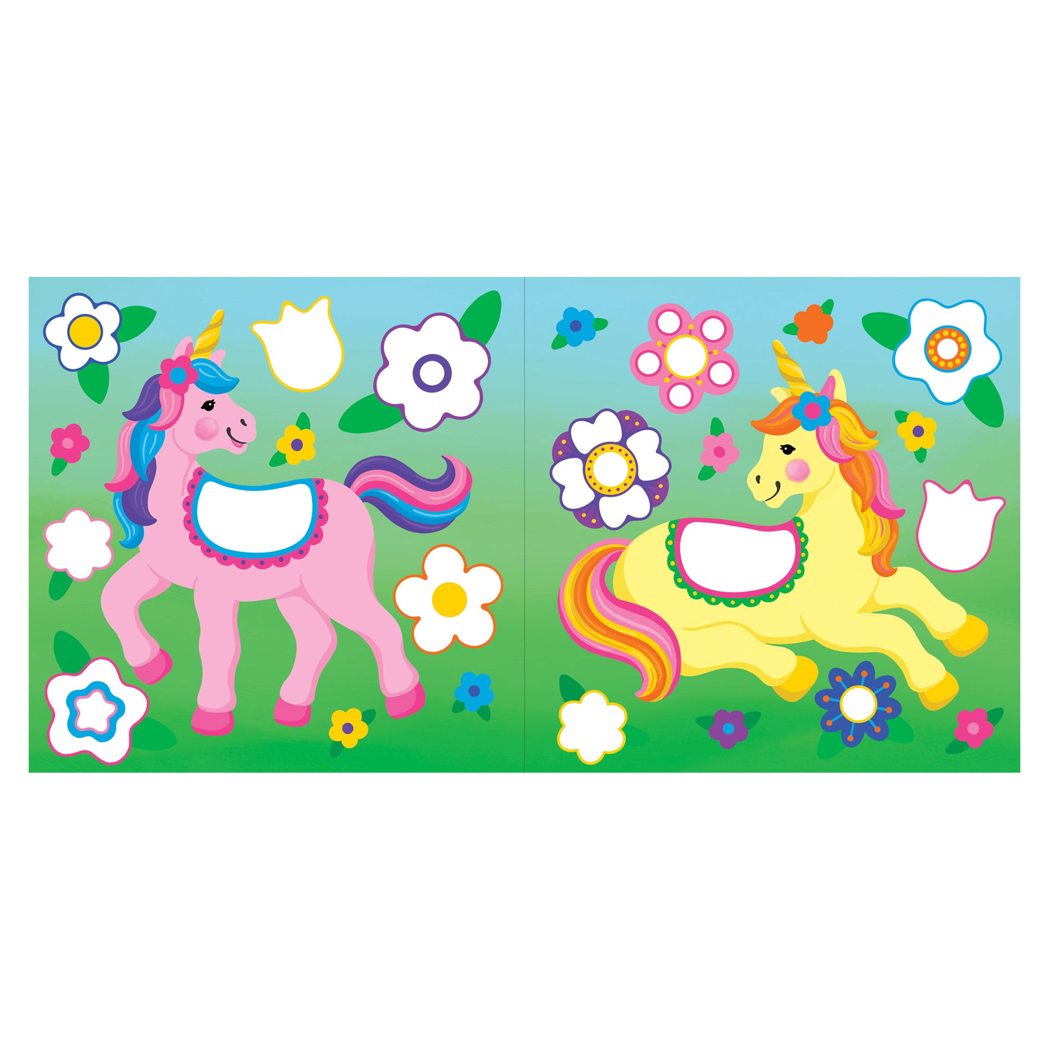PTR Color-By-Dots Sticker Book - Unicorns