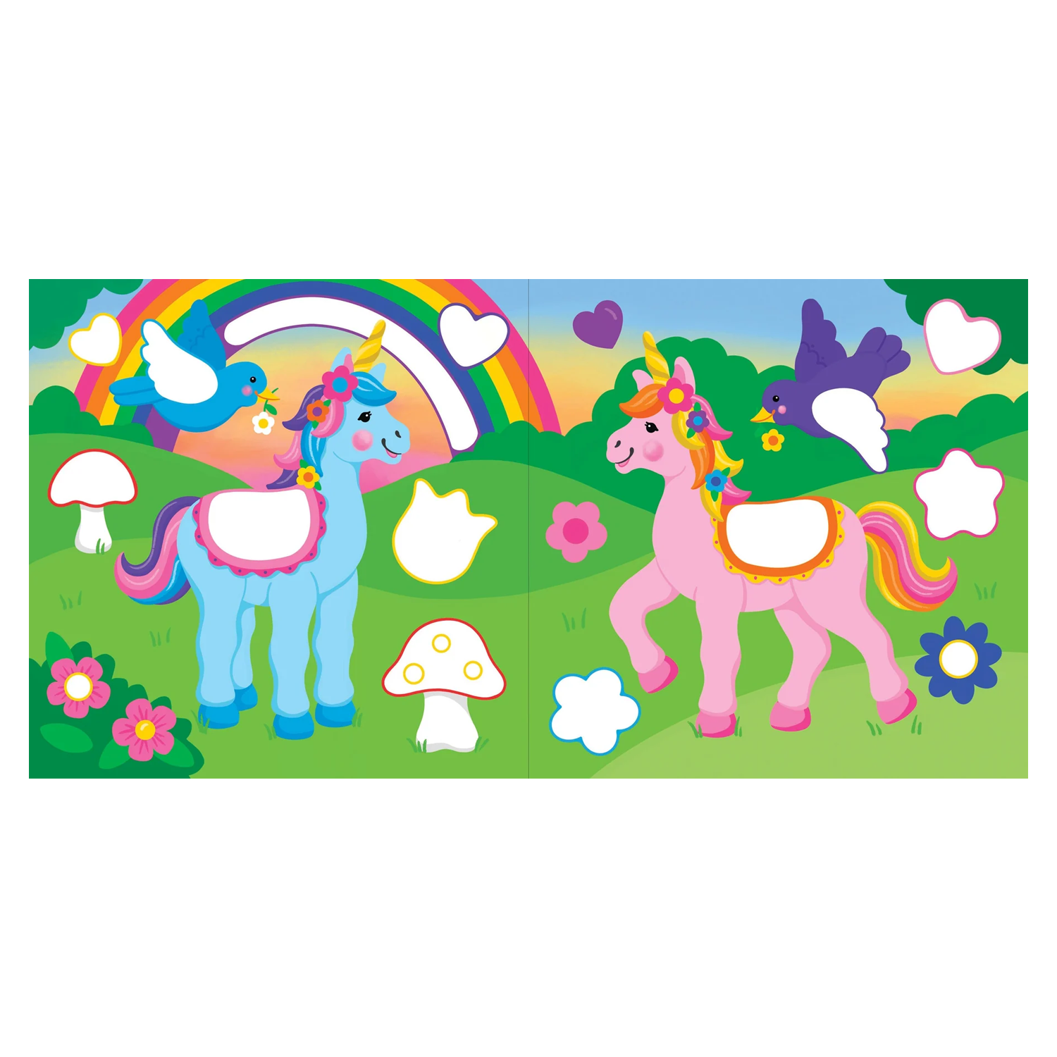 PTR Color-By-Dots Sticker Book - Unicorns