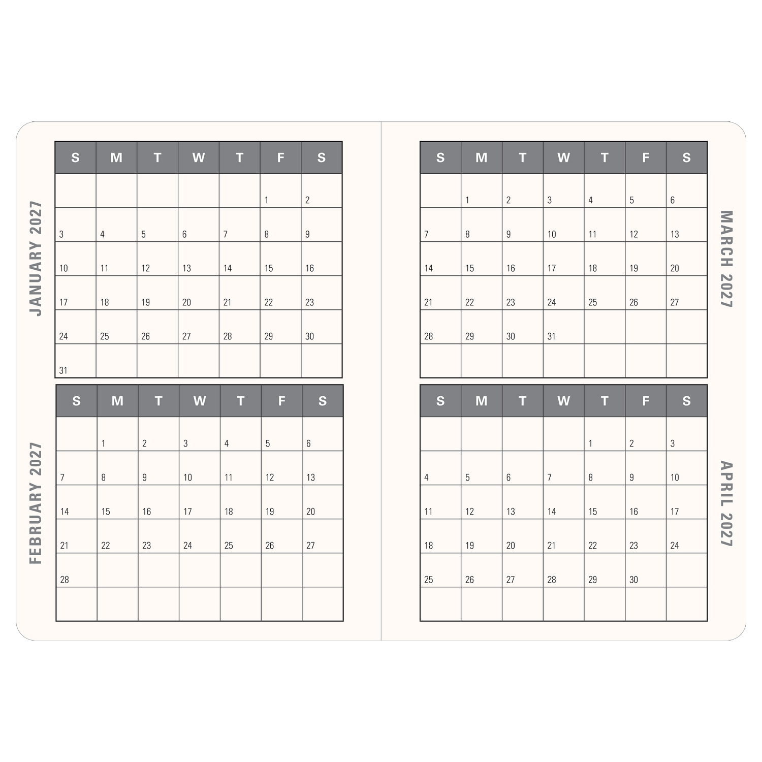 PTR 2027 Persian Grove Weekly Planner