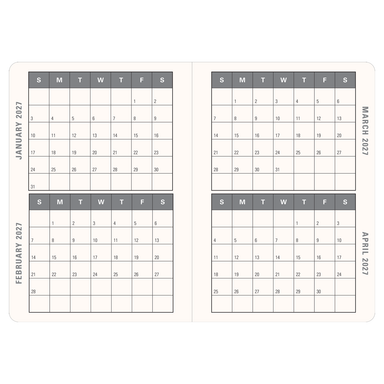 PTR 2027 Floral Watercolor Weekly Planner