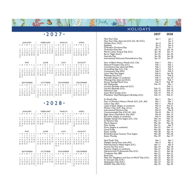 PTR 2027-28 Blooms & Butterflies 2-Year Pocket Planner