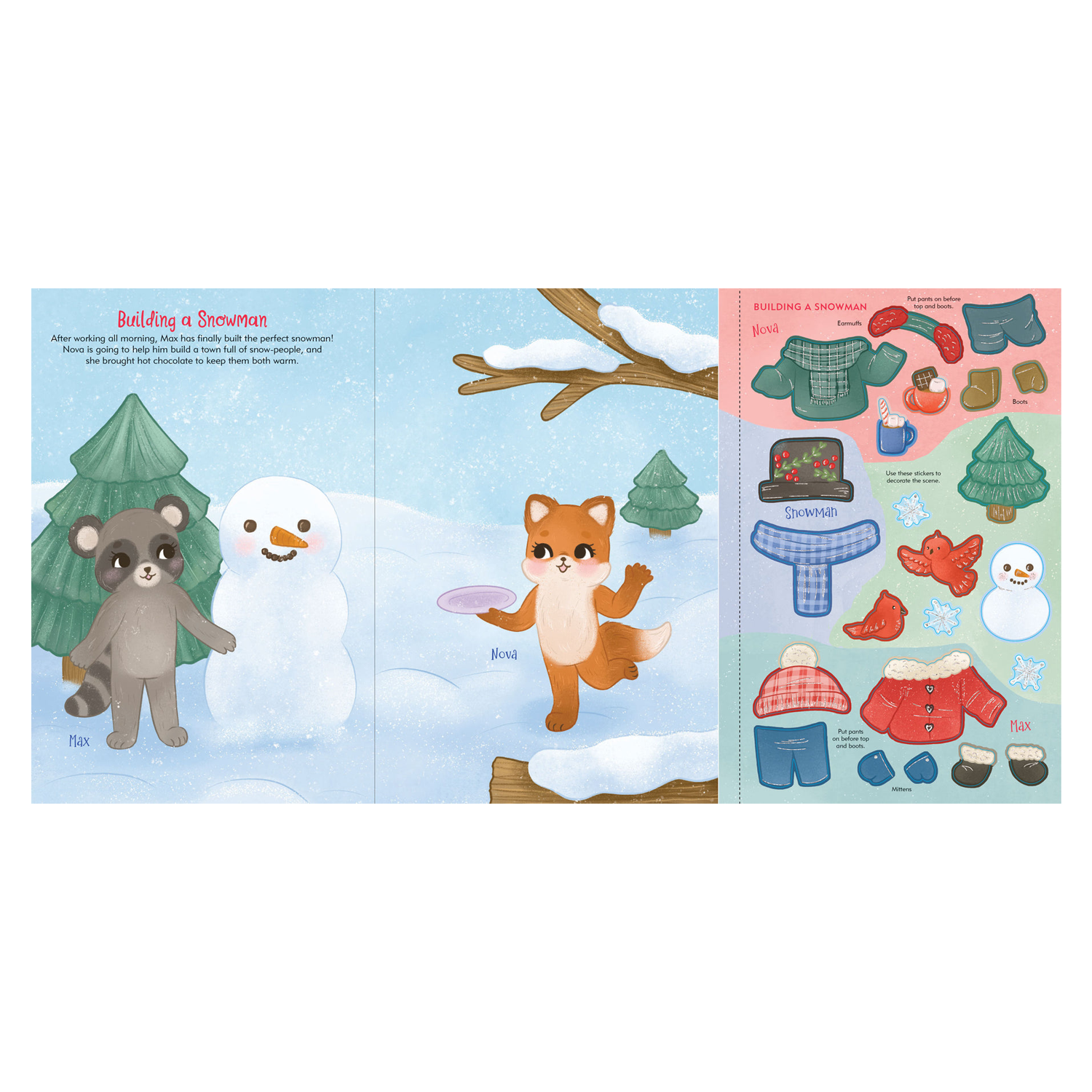 PTR Animals Sticker Doll Dress-Up Book