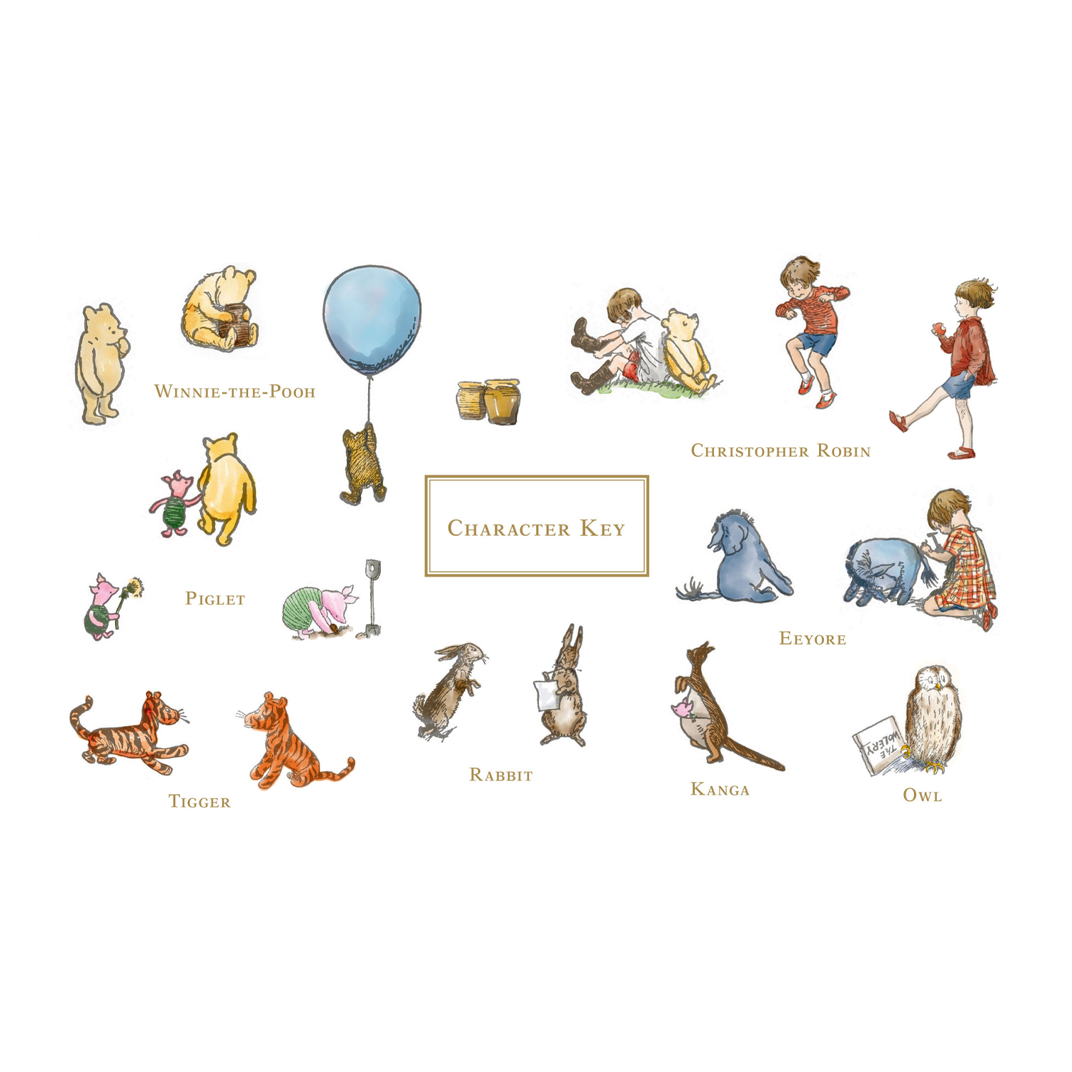 PTR Winnie-the-Pooh Fold-Out Play Set
