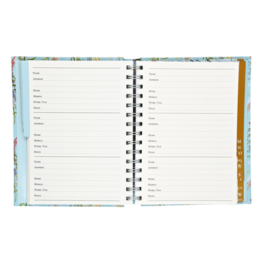 PTR Blooms & Butterflies Large Address Book