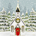 PTR Church in Snowfall Small Boxed Holiday Cards