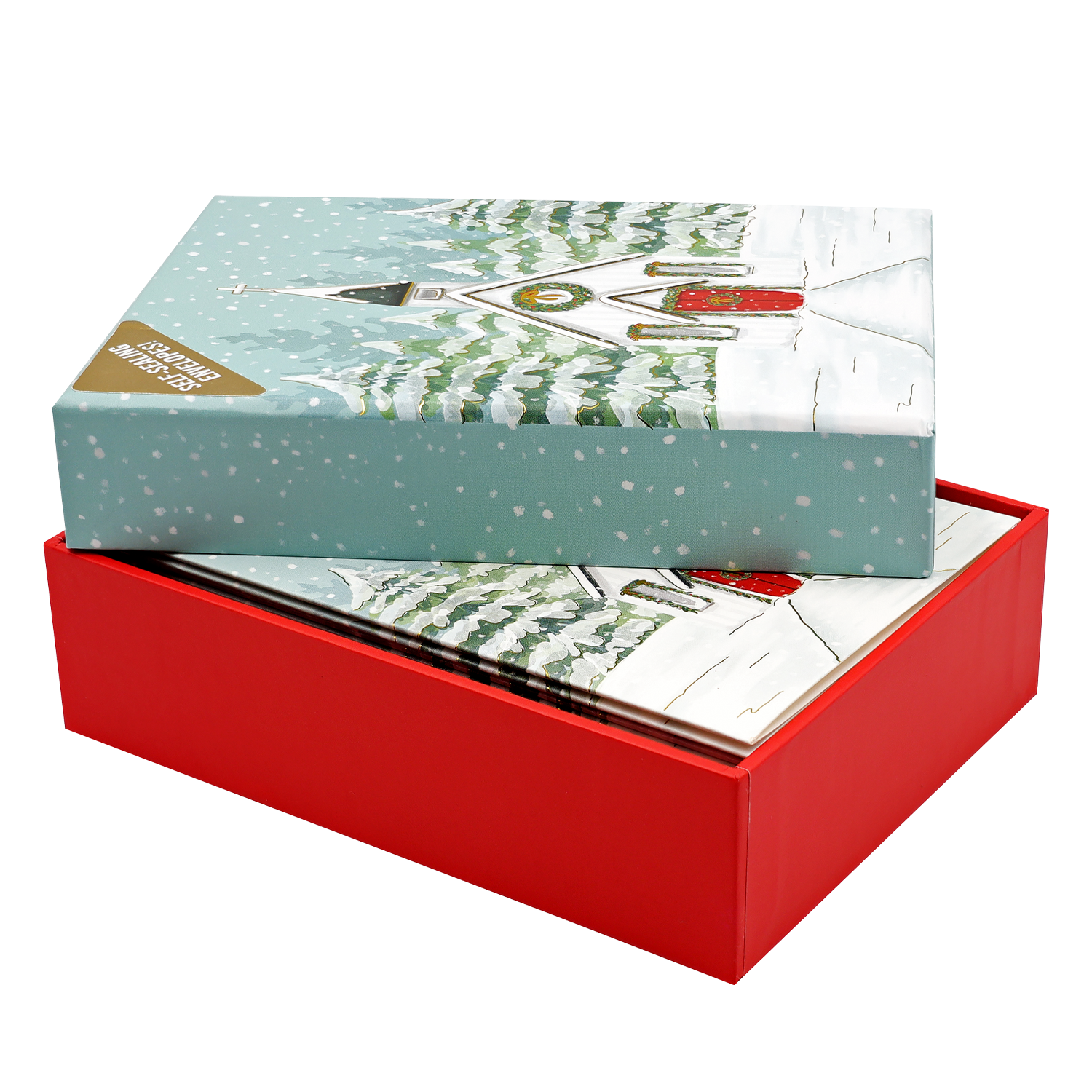 PTR Church in Snowfall Small Boxed Holiday Cards