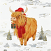 PTR Festive Highland Cow Small Boxed Holiday Cards