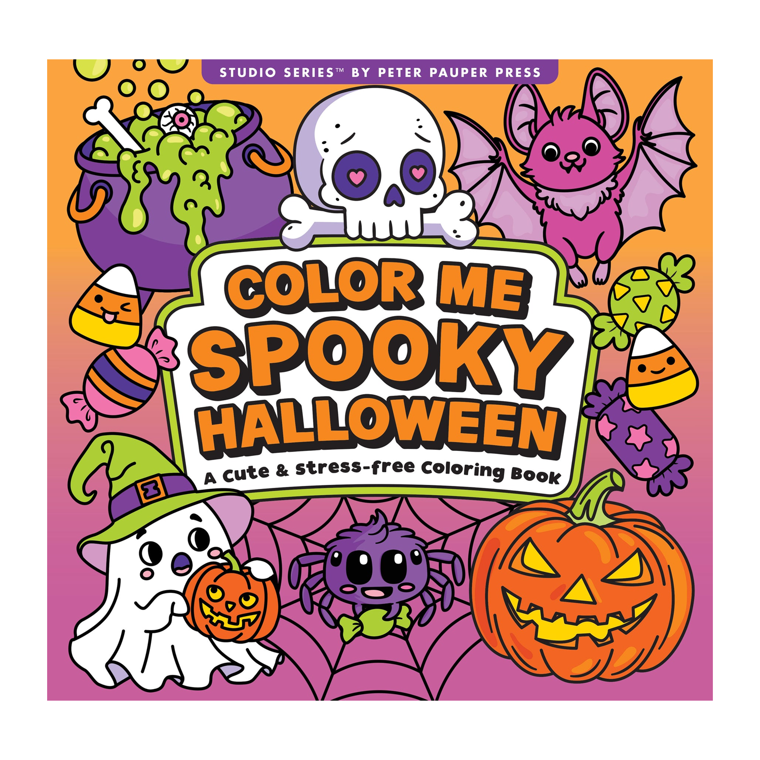PTR Color Me Spooky Halloween Adult Coloring Book