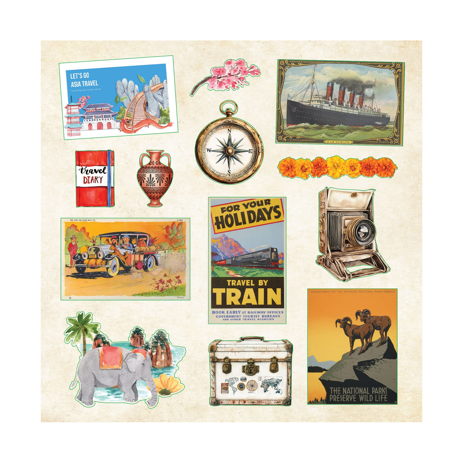 PTR Travel Odyssey Sticker Book