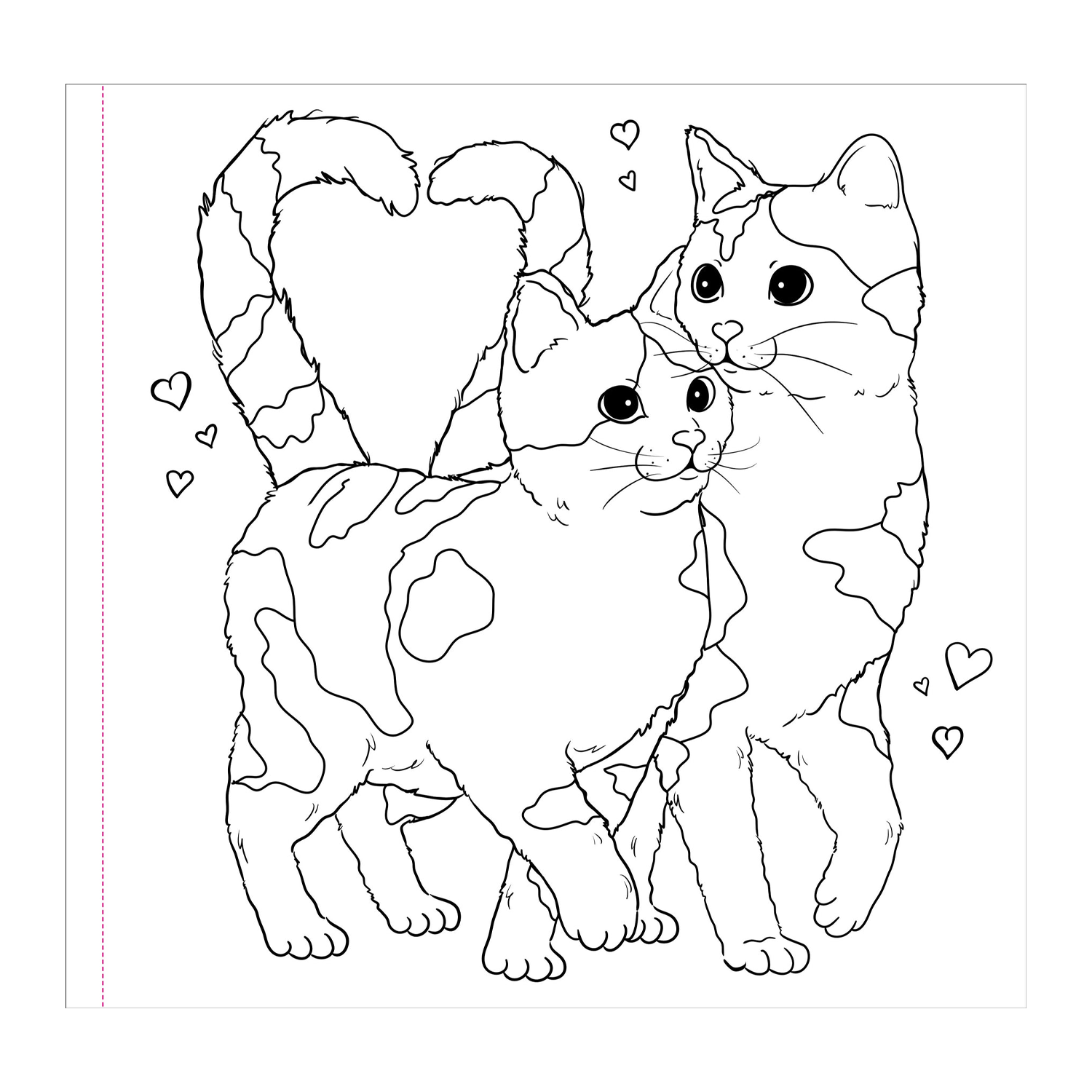 PTR Cute and Curious Cats Adult Coloring Book