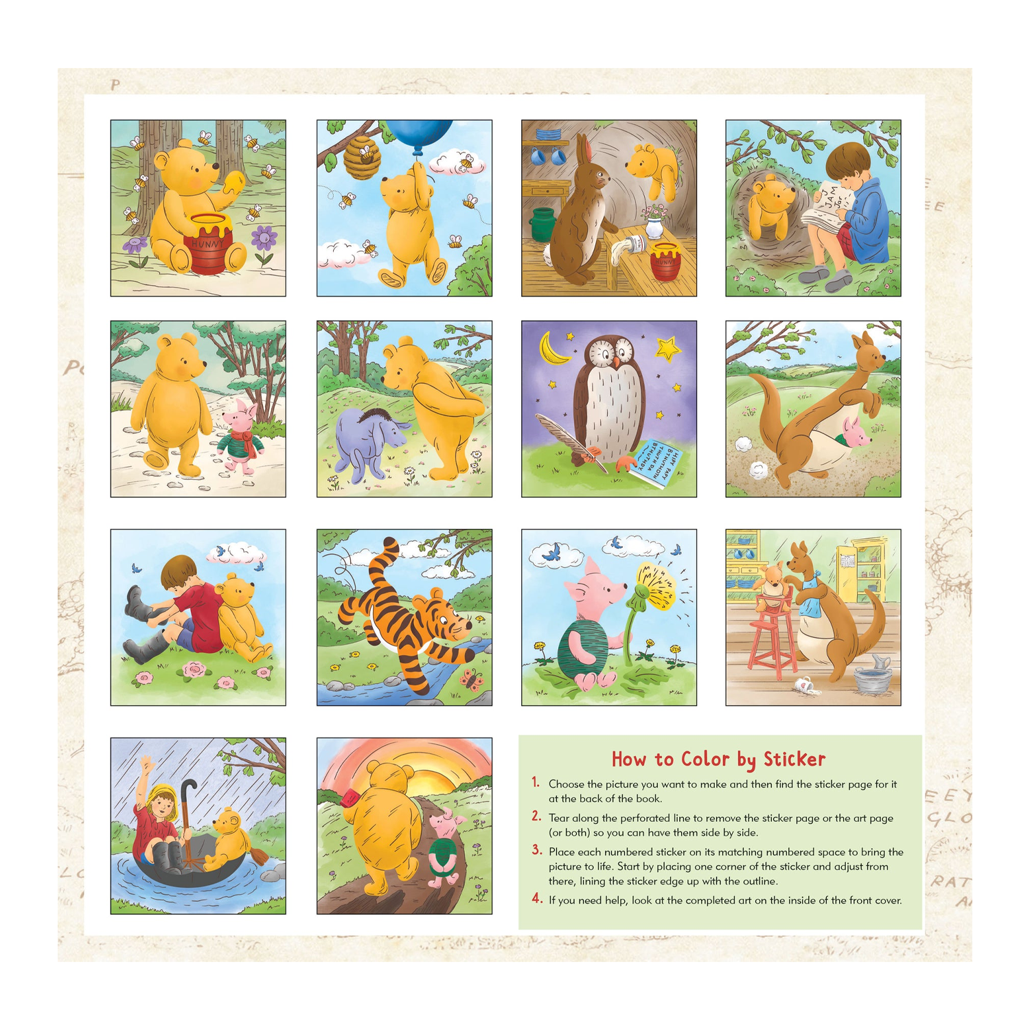 PTR My First Color-by-Sticker Book - Winnie-the-Pooh