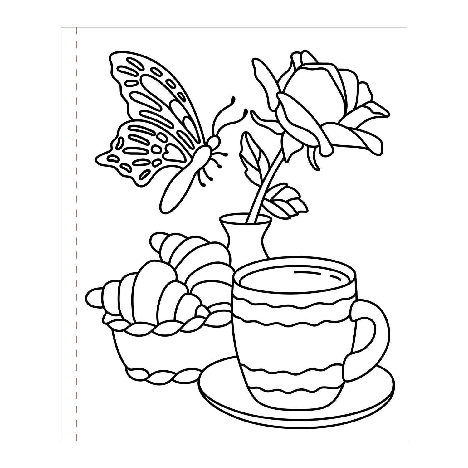PTR Large Print Coloring Book - Bold & Easy