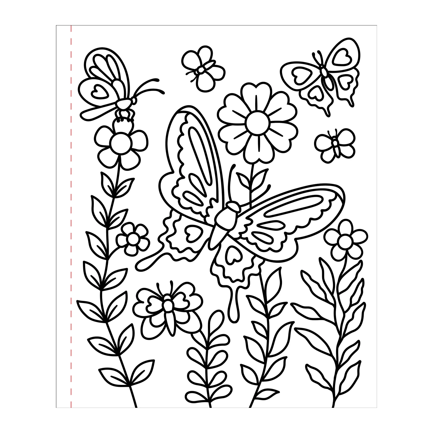 PTR Large Print Coloring Book - Bold & Easy