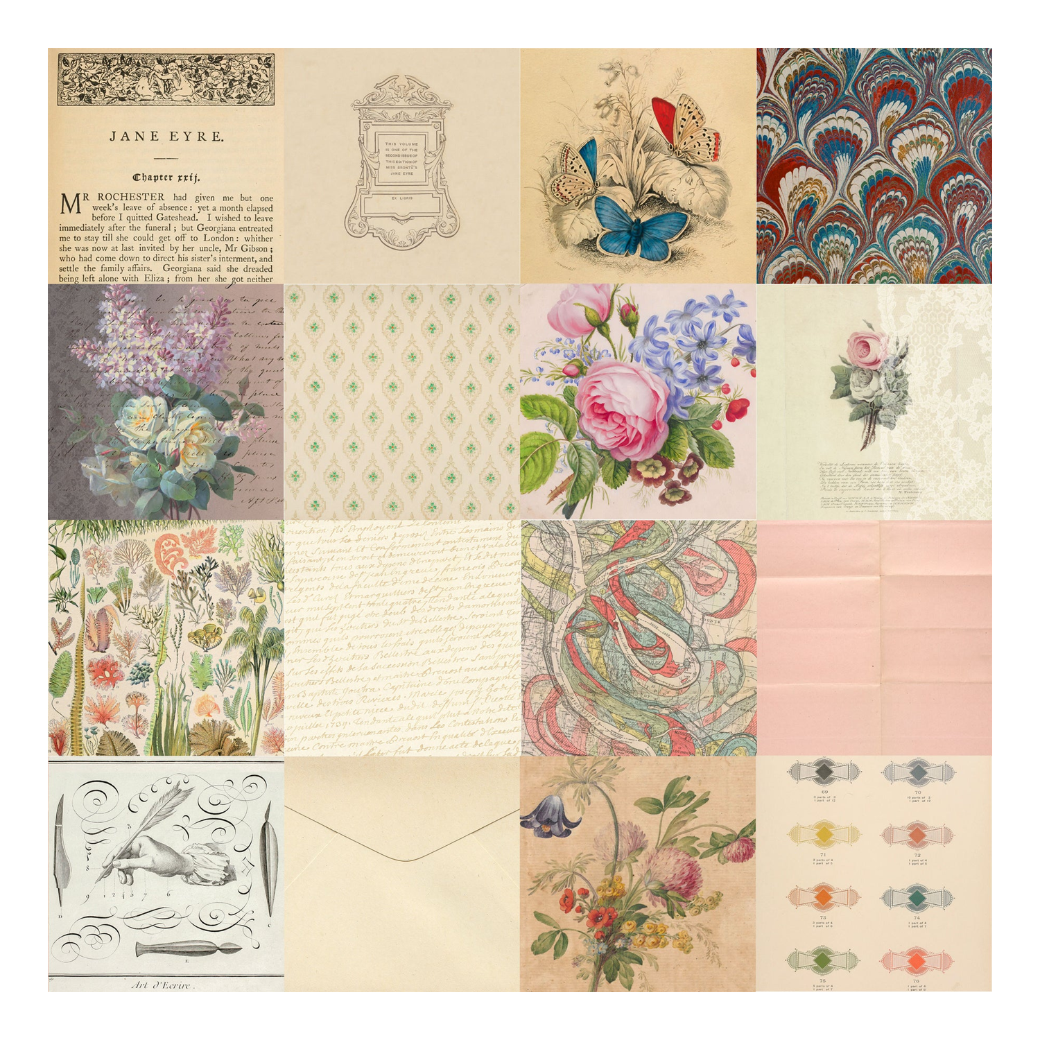 PTR Patterned Paper Pack - Ephemera