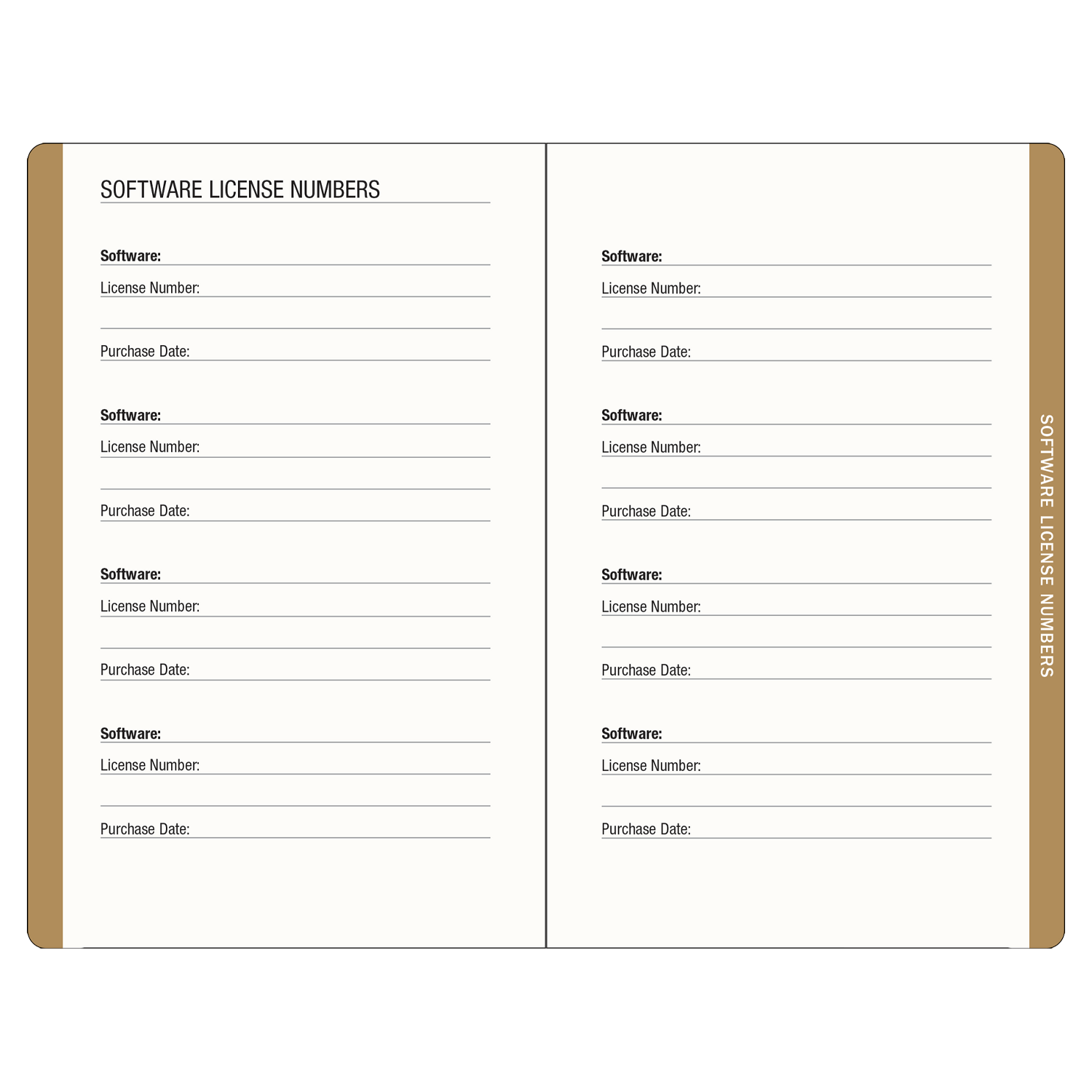 PTR Internet Address & Password Logbook - Cosmos