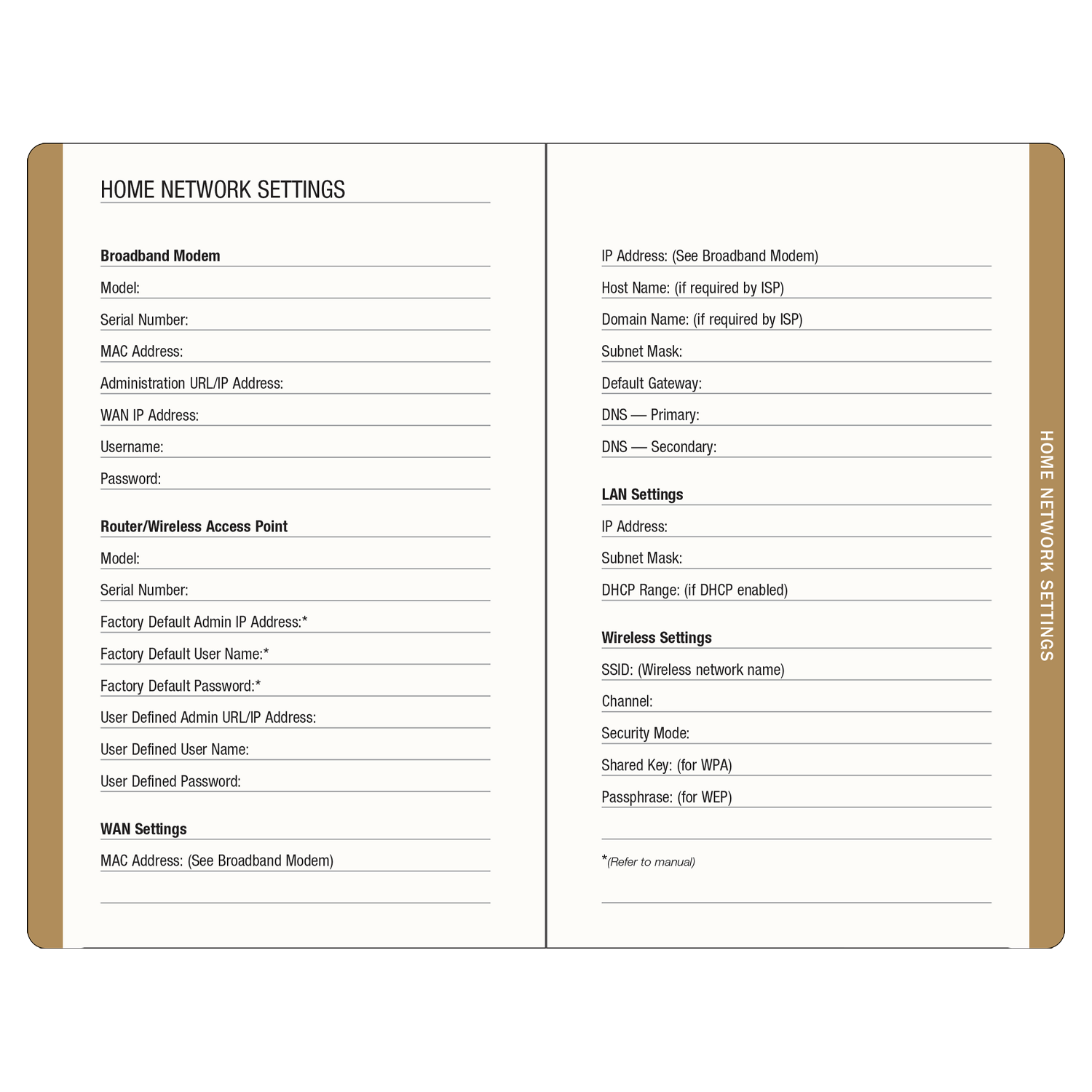 PTR Internet Address & Password Logbook - Cosmos