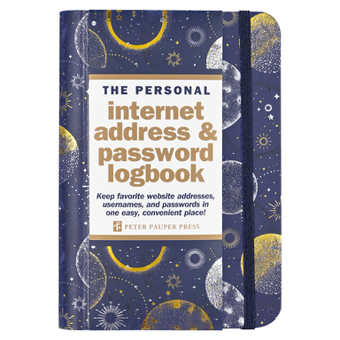 PTR Internet Address & Password Logbook - Cosmos
