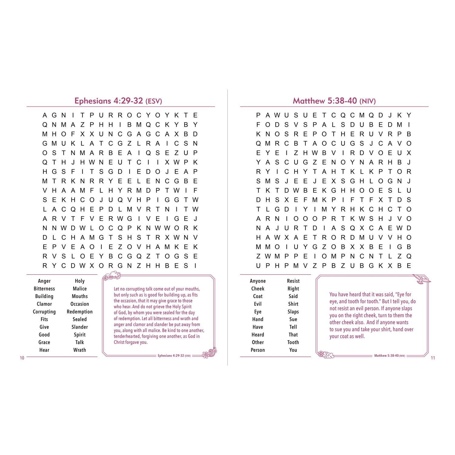 PTR Bible Verse Large Print Word Search
