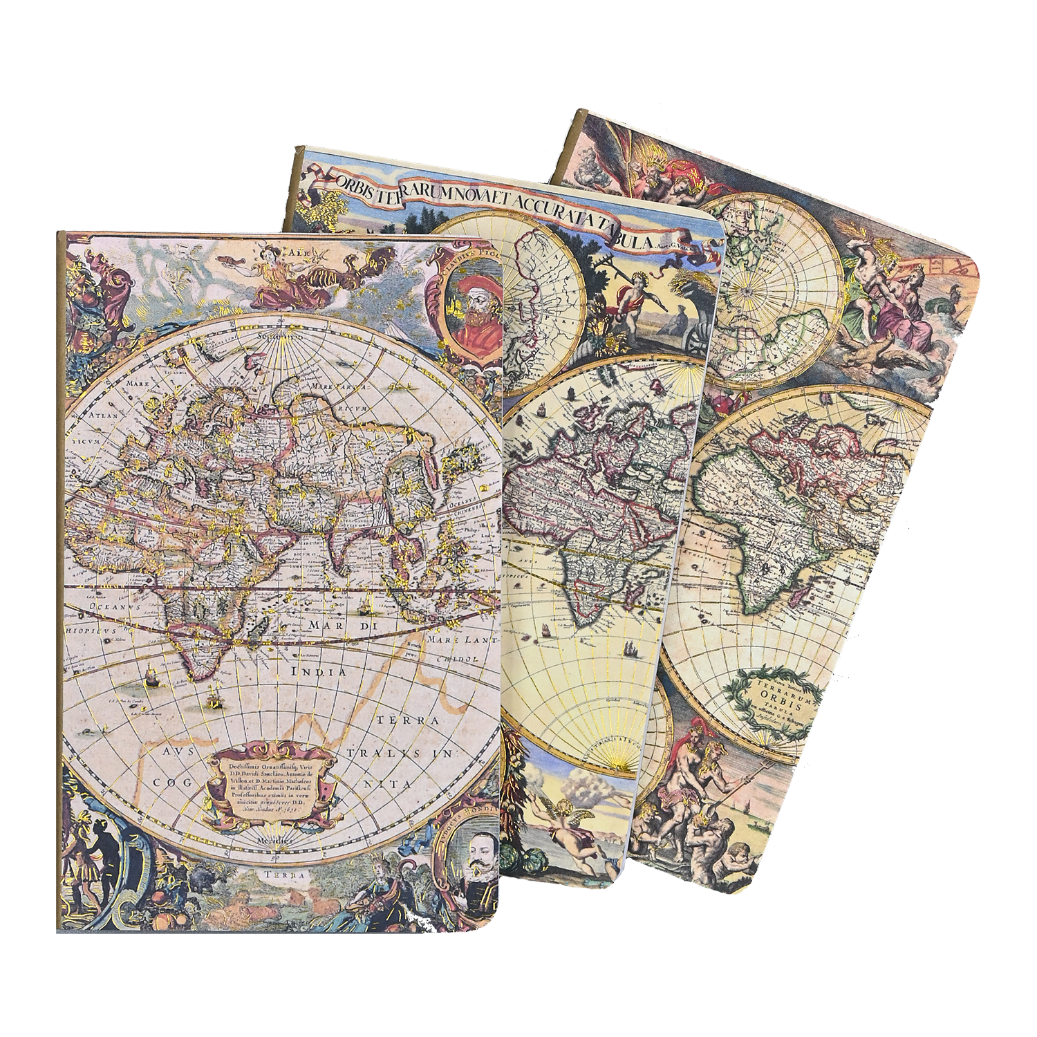PTR Jotter Mini Notebooks: Old World (Set of Three)