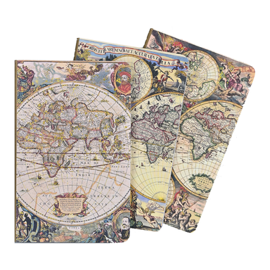 PTR Jotter Mini Notebooks: Old World (Set of Three)