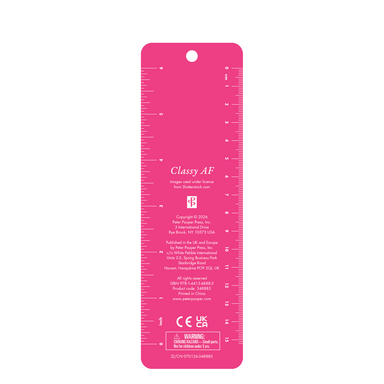 PTR 'Classy AF' Beaded Bookmark